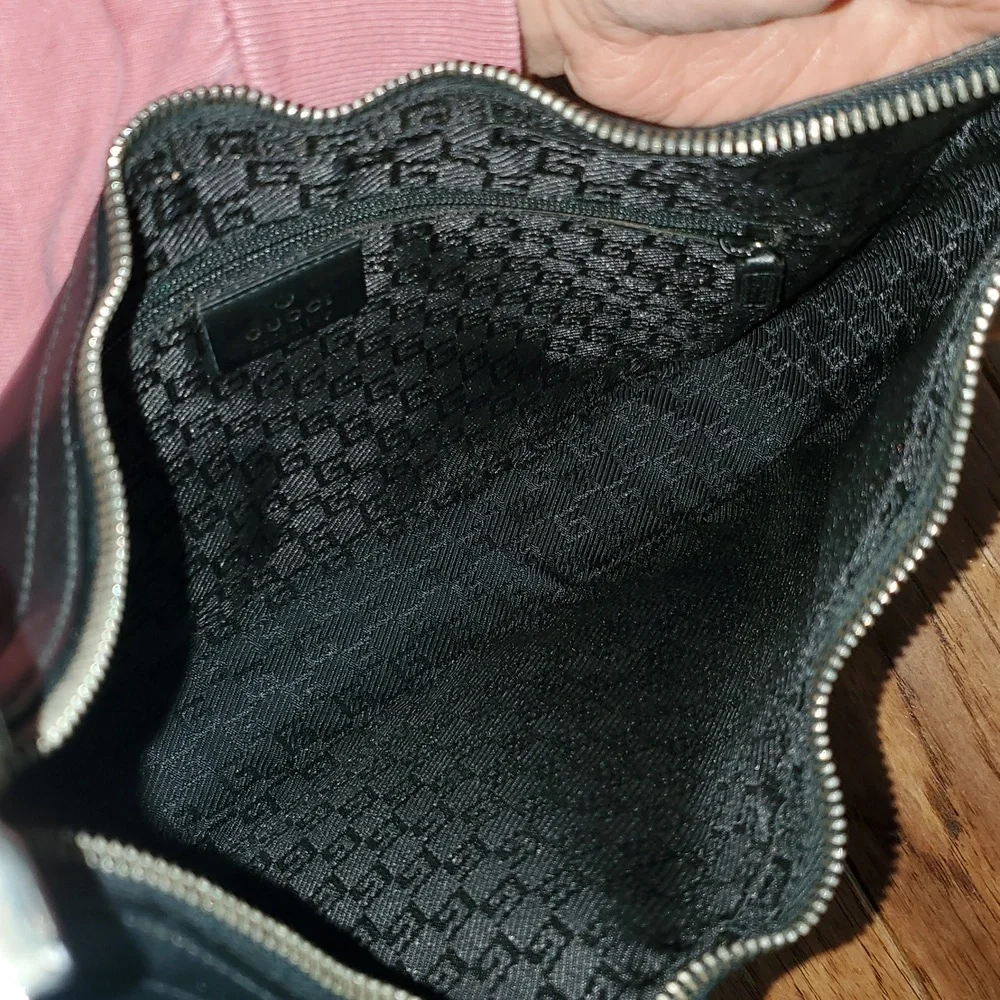Gucci Tom Ford Era 1998 Black Leather Y2K Shoulder Bag